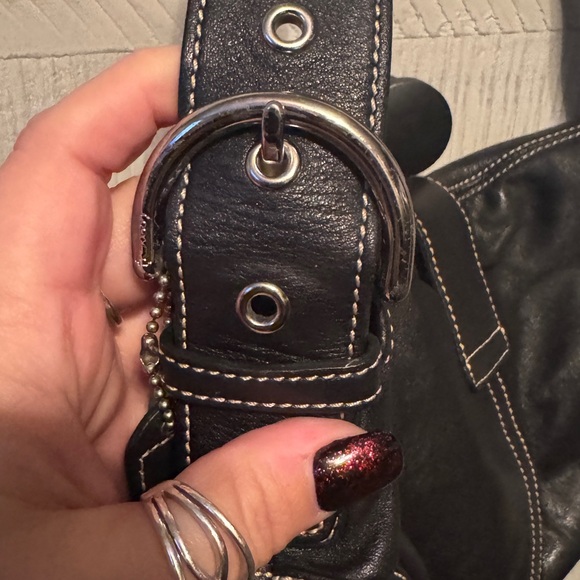SOLD Coach Mini SoHo - black leather, EUC - Picture 5 of 8